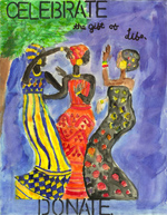 Organ Donor Poster Winner for 6th thru 8th Grade 2003. Poster title is Celebrate the Gift of Life. DONATE