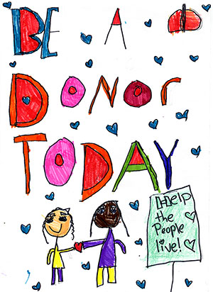 Organ Donor Poster Winner for 2018