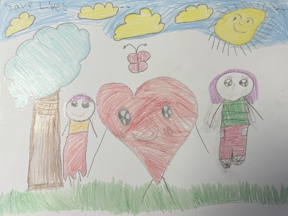 2025 Organ/Tissue Donor K-2nd Grade Winner